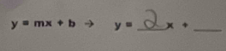 y=mx+b
y= _
□°
_