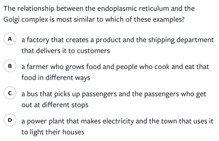 Solved: The relationship between the endoplasmic reticulum and the ...