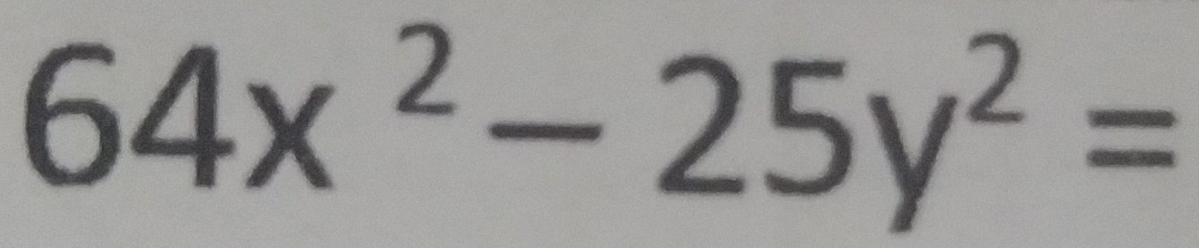 64x^2-25y^2=