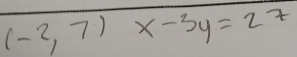 (-2,7)x-3y=27