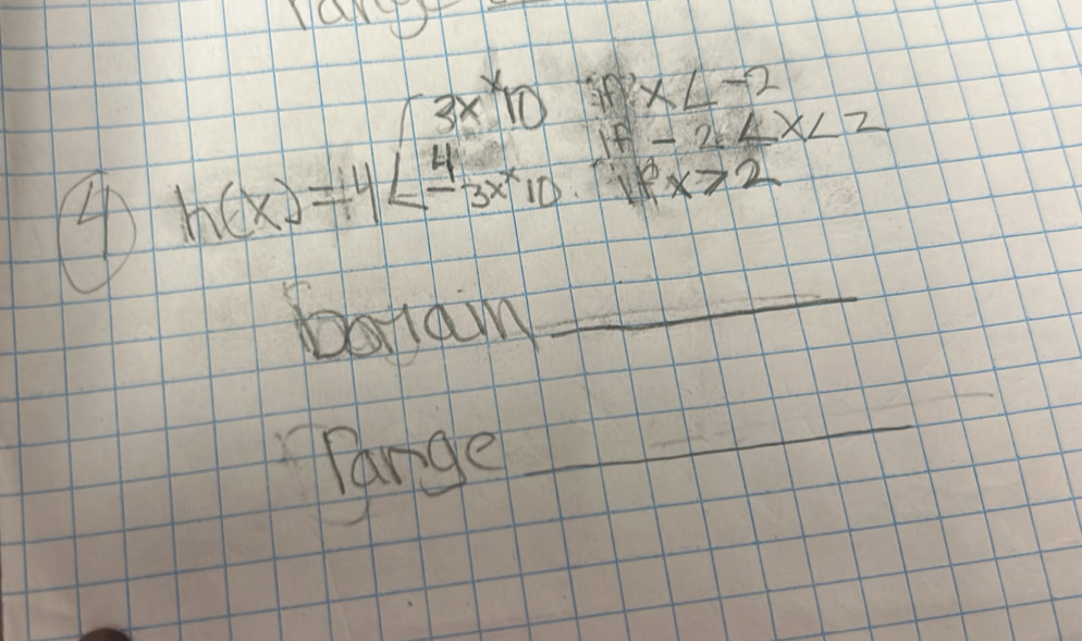 ④ h(x)=410if12 4endarray 
batan_ 
fange 
_