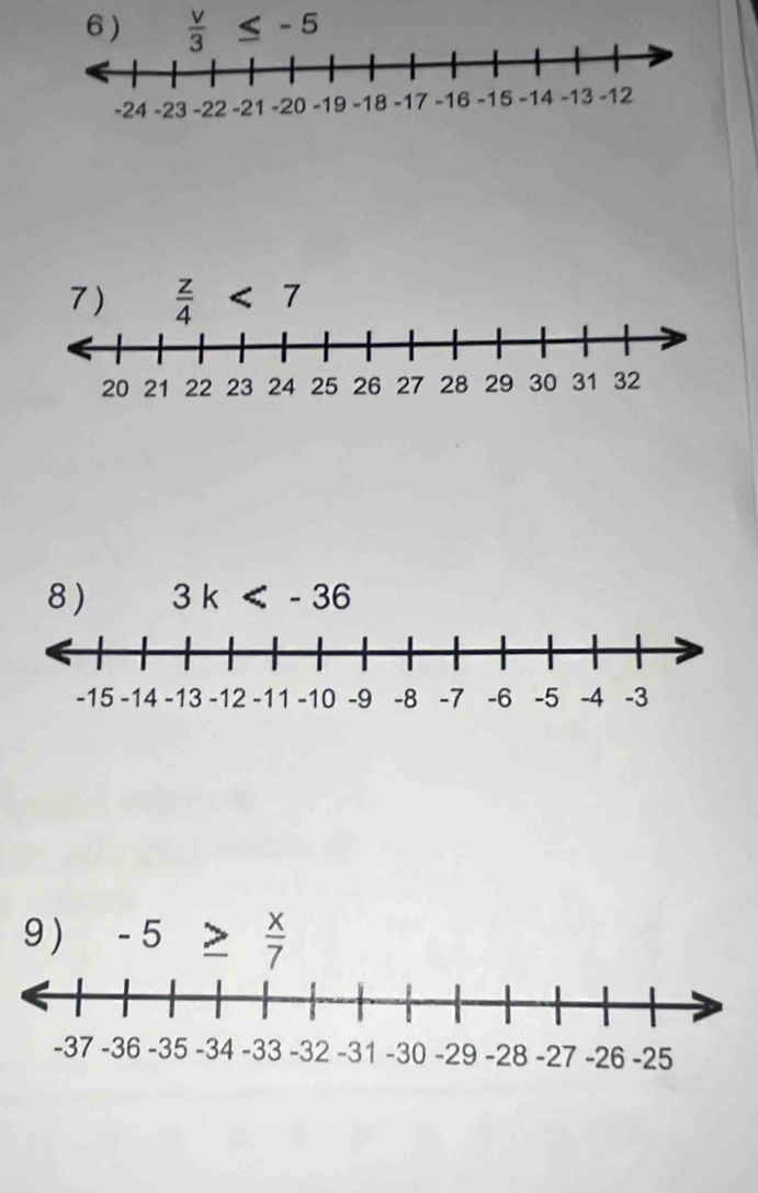  V/3  - 5
8 ) 3k