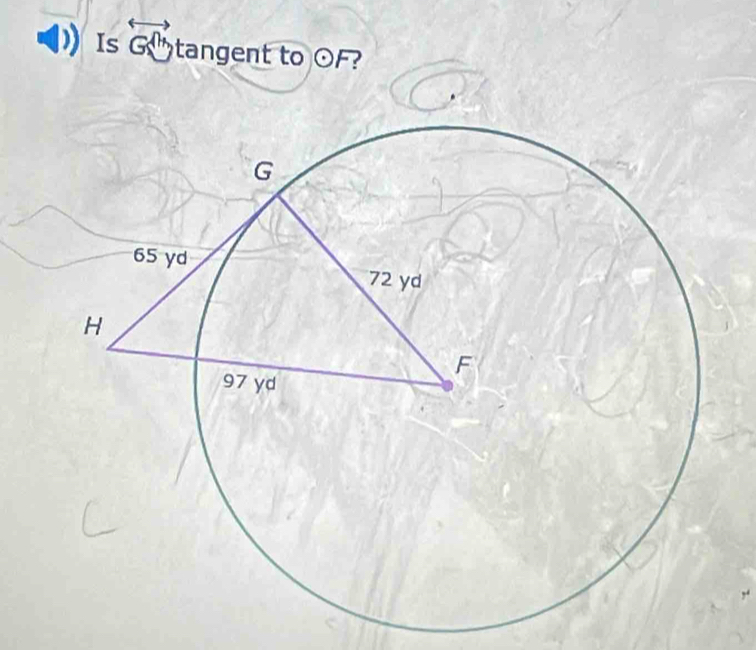 Is overleftrightarrow GC vector >
tangent to odot F ?