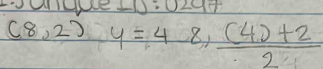 sqrt [x]
(8,2) y=48, ((4)+2)/2 