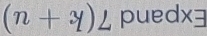 (n+y)L pued dx=