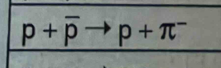 p+overline pto p+π^-