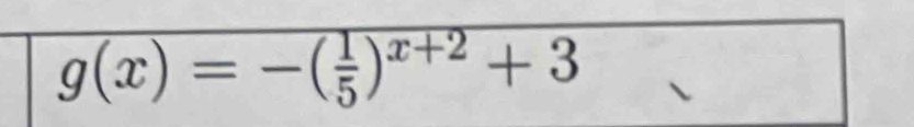 g(x)=-( 1/5 )^x+2+3