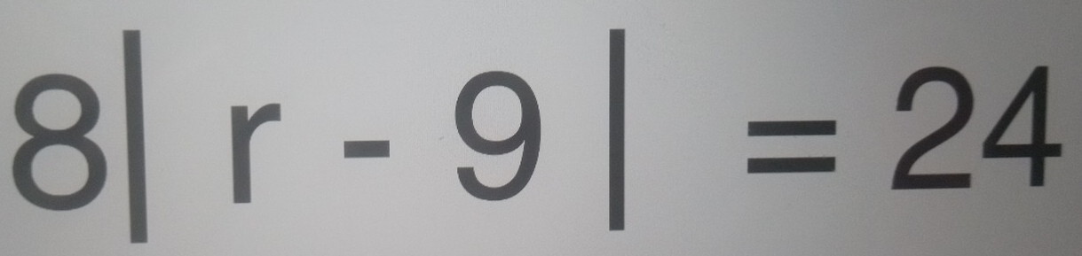 8 r-9|=24