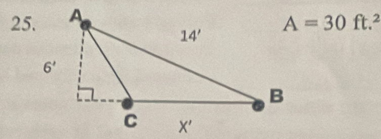 A=30ft.^2