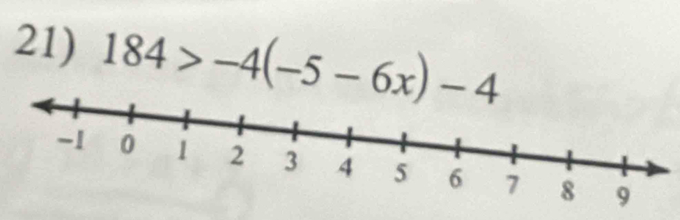 184>-4(-5-6x)-4