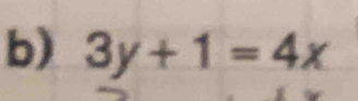 3y+1=4x