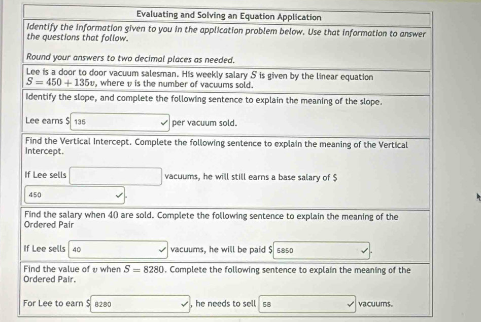 Evaluating and Solving an Equ