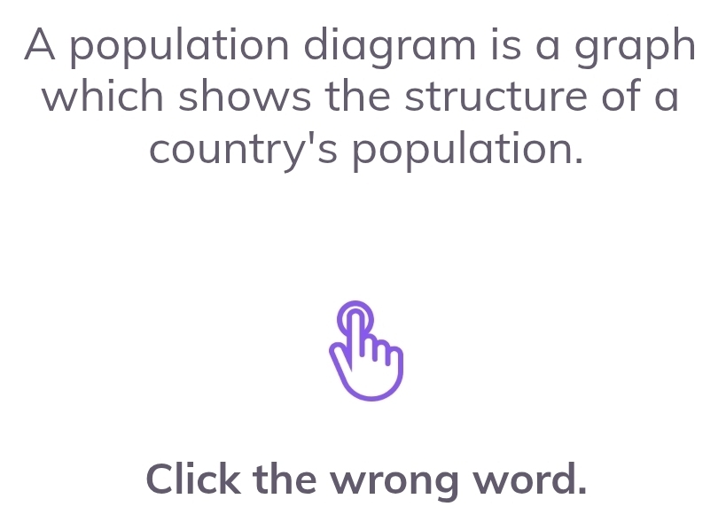 Solved: A population diagram is a graph which shows the structure of a ...