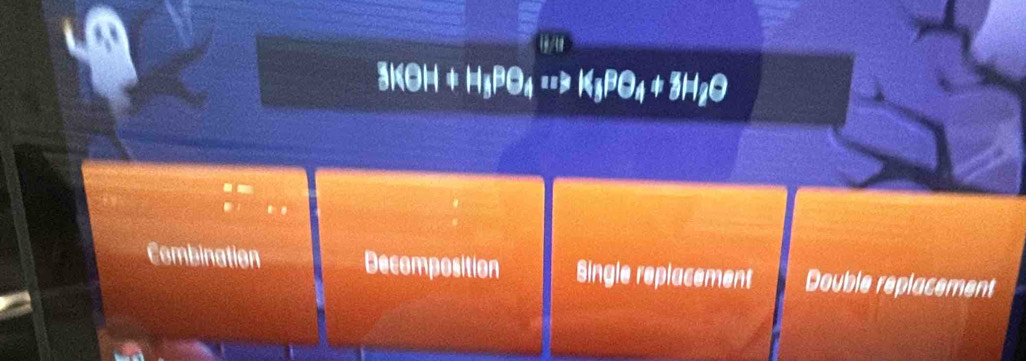 Combination Decomposition Single replacement Double replacement