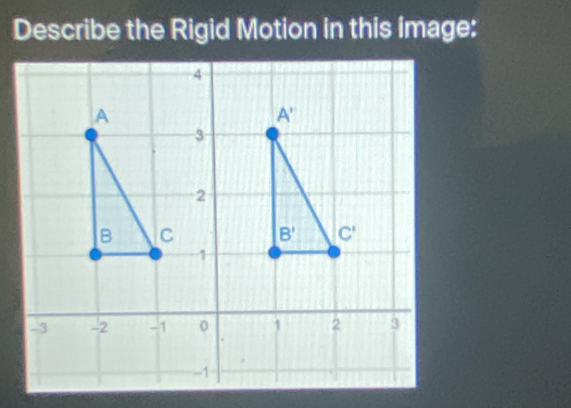 Describe the Rigid Motion in this image: