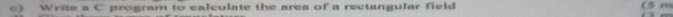 calculate the area of a rectangular field