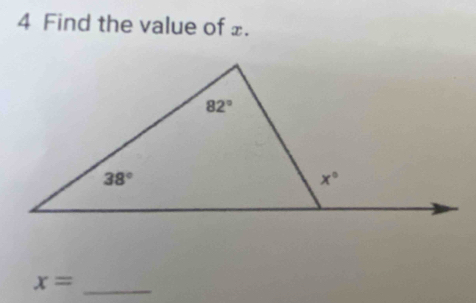 Find the value of £.
_ x=