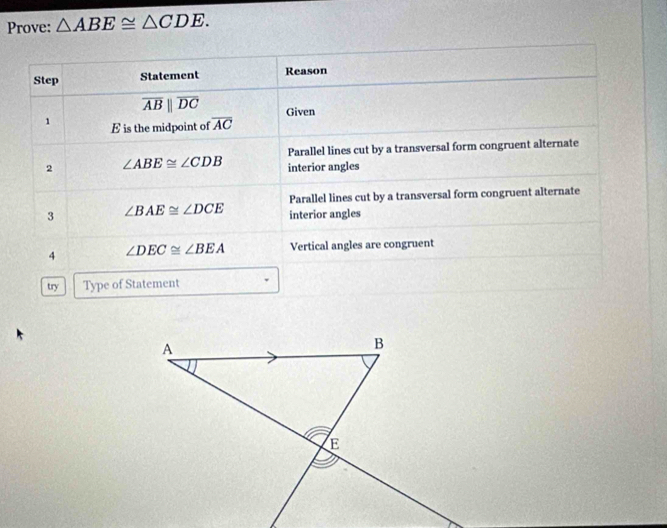 Prove: △ ABE≌ △ CDE.