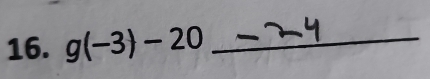 g(-3)-20 _