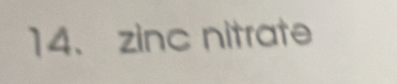 zinc nitrate