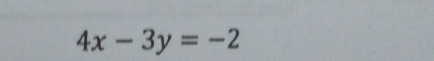 4x-3y=-2