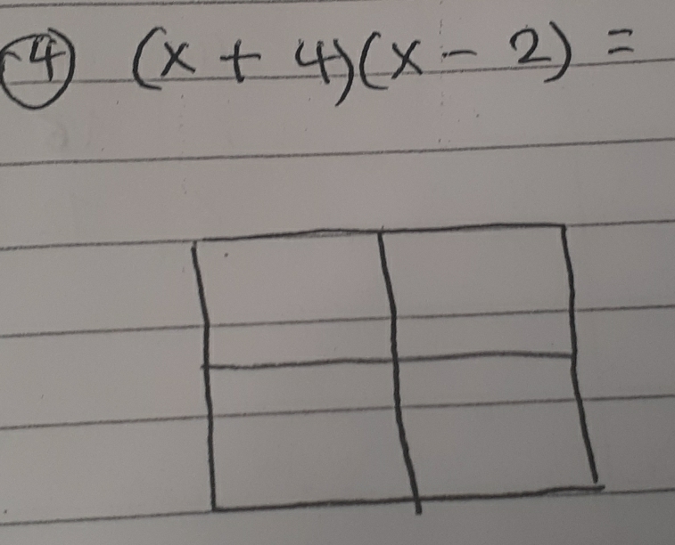 4 (x+4)(x-2)=