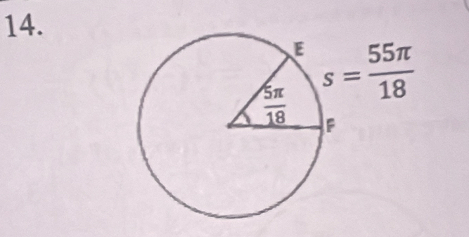 s= 55π /18 