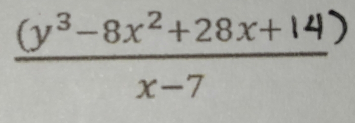 (y³-8x²+28x+14°