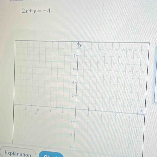 2x+y=-4
Explanation