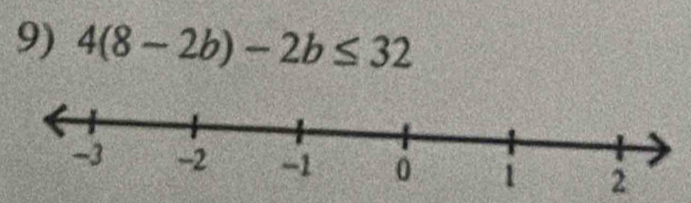 4(8-2b)-2b≤ 32
2