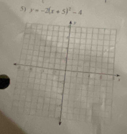 y=-2(x+5)^2-4