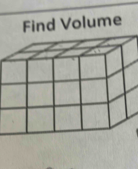 Find Volume