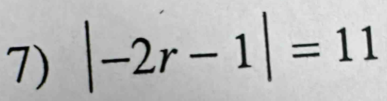 |-2r-1|=11