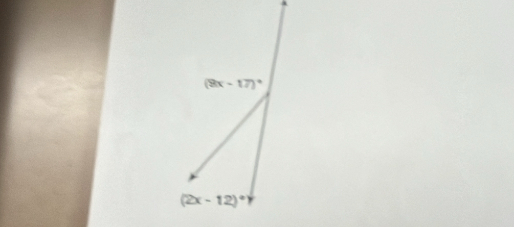 (9x-17)^circ 
(2x-12)^circ 