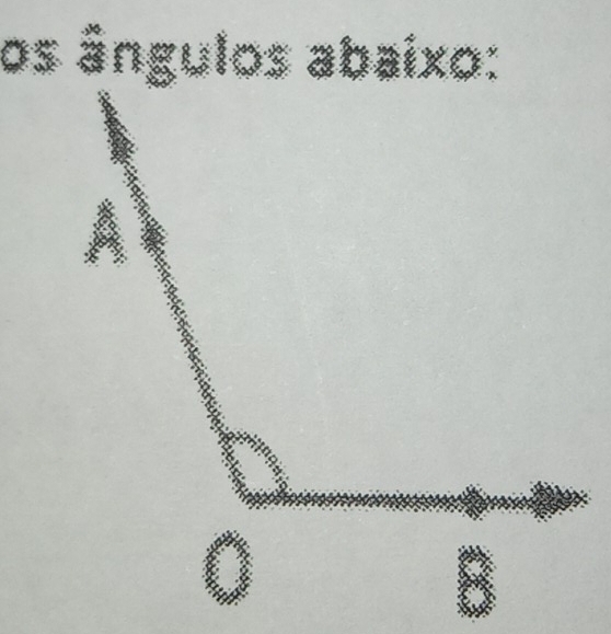 os ângulos abaixo:
0
B