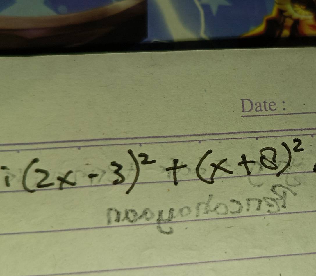 ;(2x-3)^2+(x+8)^2