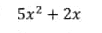 5x^2+2x