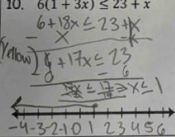 6(1+3x)≤ 23+x