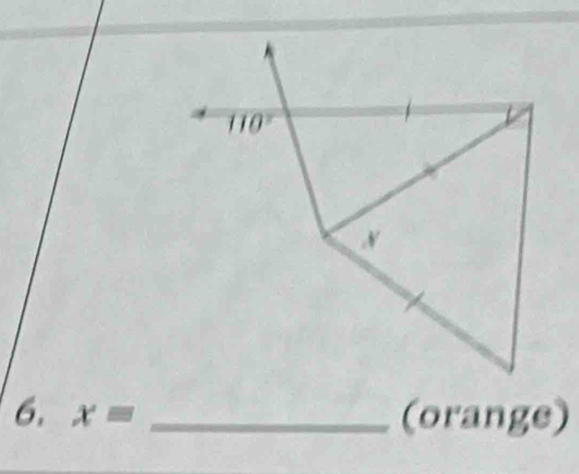 6, x= _(orange)