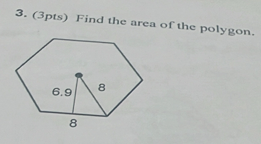 Find the area of the polygon.