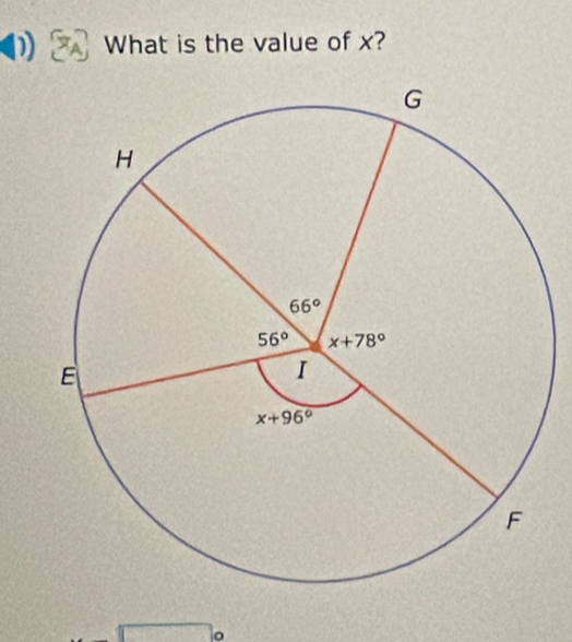 ) What is the value of x?
。