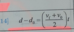 14] d-d_0=(frac v_f+v_02)t