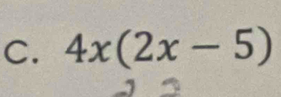 4x(2x-5)