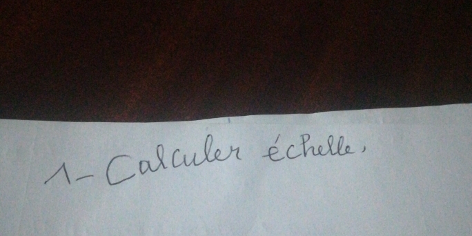 1- Calculen echelle,