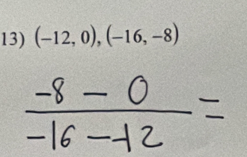 (-12,0), (-16,-8)