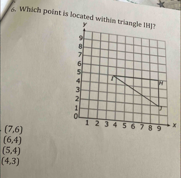 (7,6)
(6,4)
(5,4)
(4,3)