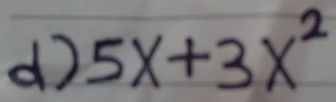 5x+3x^2