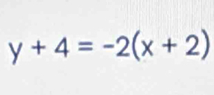 y+4=-2(x+2)