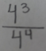  4^3/4^4 