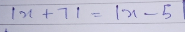 |x+7|=|x-5 frac 1/2